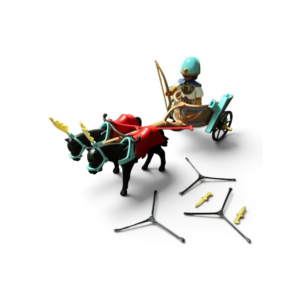 Playmobil Egyptian Chariot with Pharaoh 4244 Incomplete